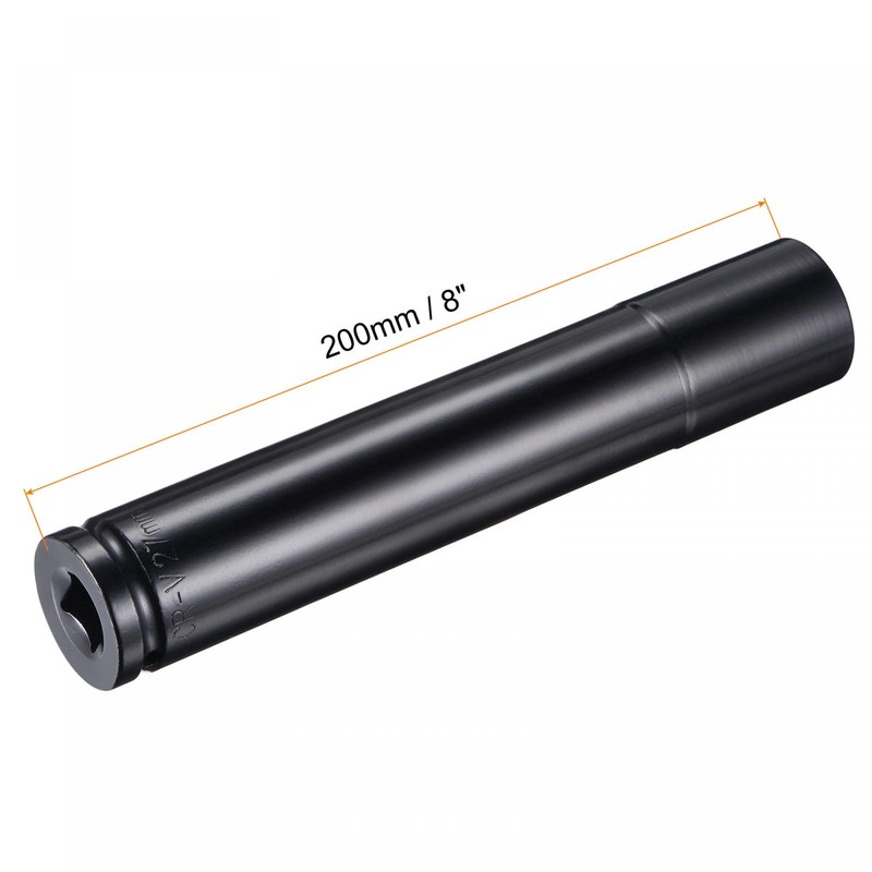 sourcing map 1/2" Drive by 27mm Deep Socket, Heat-Treated CR-V