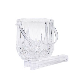 1.3L Ice Bucket with Tongs, Acrylic Ice Bucket for Parties Easy Carry Handle Acrylic Ice Bucket, champagne bucket, ice buckets for parties, BBQ, Bar, Restaurant, Home