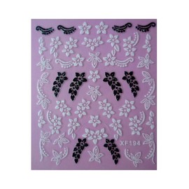 Generic Butterfly Flower Nail Stickers Daisy Rhinestone Nail Decals Xf192 Nail Wraps Stickers Manicure Supplies for Women Nails Full Long Lasting Easy Apply and Remove