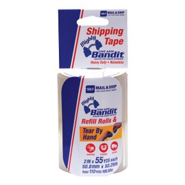 Seal-It Tear-by-Hand Refill Roll Shipping Tape, 2" x 2000", 2 Pack (83732-MS)