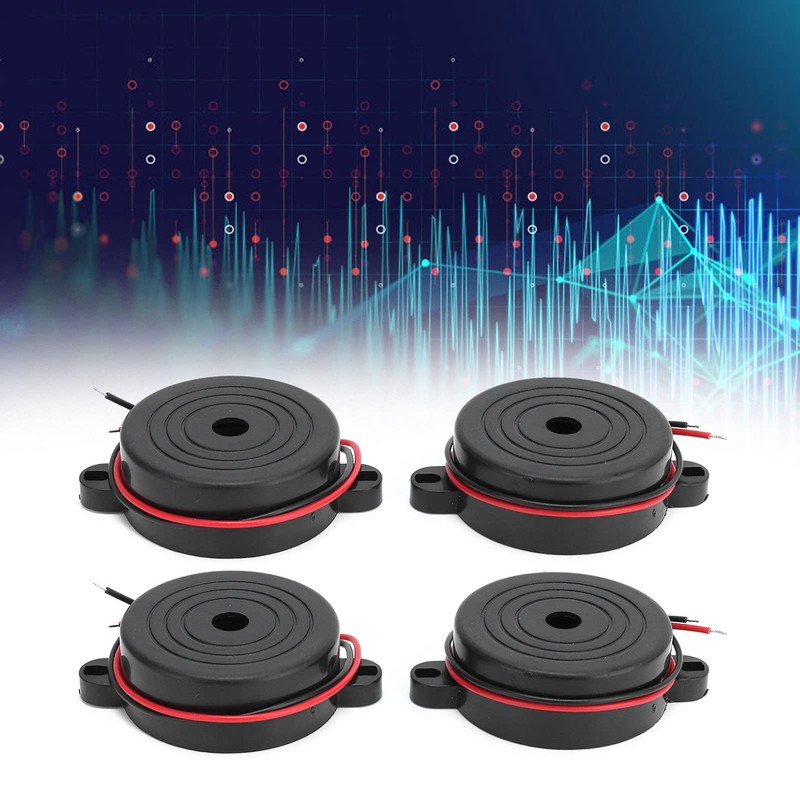 4 x 12 V alarm buzzer, DC3-24 V, 95 dB,