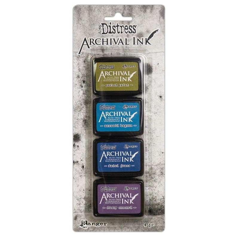 Tim Holtz Distress Archival Mini Ink Kit 1, Kit 2,