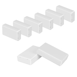 HoHaing Project Box 8 Pieces Electrical Box Small Junction Box ABS Plastic Enclosure Power Electronic Case White 2.76" x 1.65" x 0.71"(70 x 42 x 18mm)