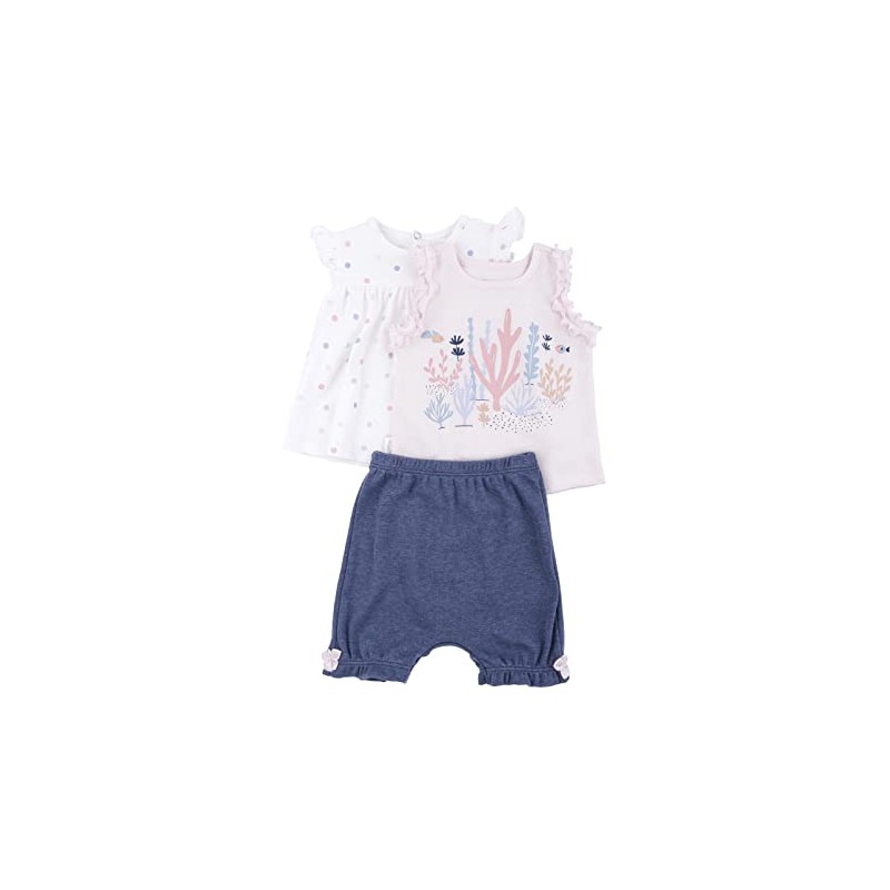 BABYCREYSI Conjunto, 3 Piezas Bebé Niñas, Hueso, 6-12 MESES