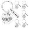 FdcLixuvol 6 Pcs Employee Coworker Staff Appreciation Gifts Keychain, Thank
