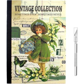 Juego de 800 pegatinas para álbumes de recortes, vintage, pegatinas washi, accesorios para álbumes de recortes, álbum de fotos, diario, 24 hojas, color verde