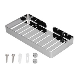 2pcs Wall Mounted Soap Dish, Stainless Steel Shower Soap Dish Shower Soap Dish Sink Sponge Holder Dish Sponge Holder Bathroom Tray Kitchen Sponge Holder for Kitchen Sink Bathroom