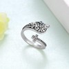 Daixiya Witches Knot Spoon Rings for Women 925 Sterling Silver