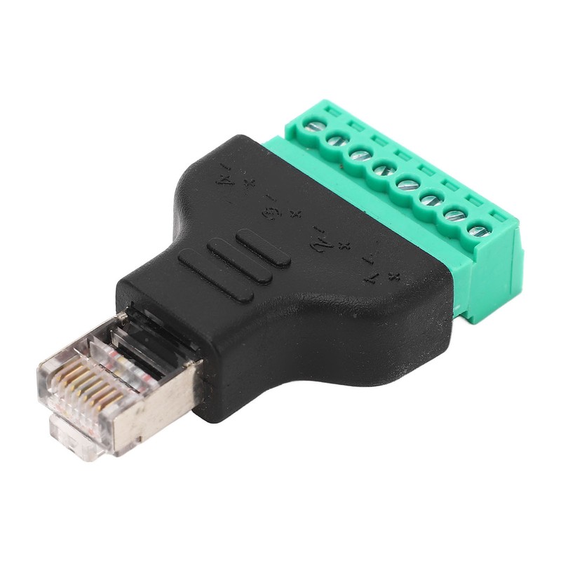 3Pcs RJ45 Screw Terminal Adapter RJ45 Female Thread to 8