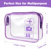 2 Pack TSA Approved Liquids Bags Purple Travel Toiletry Bag