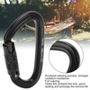 Aluminum Auto Locking Climbing Carabiner Clips Twist Lock DRing Clip
