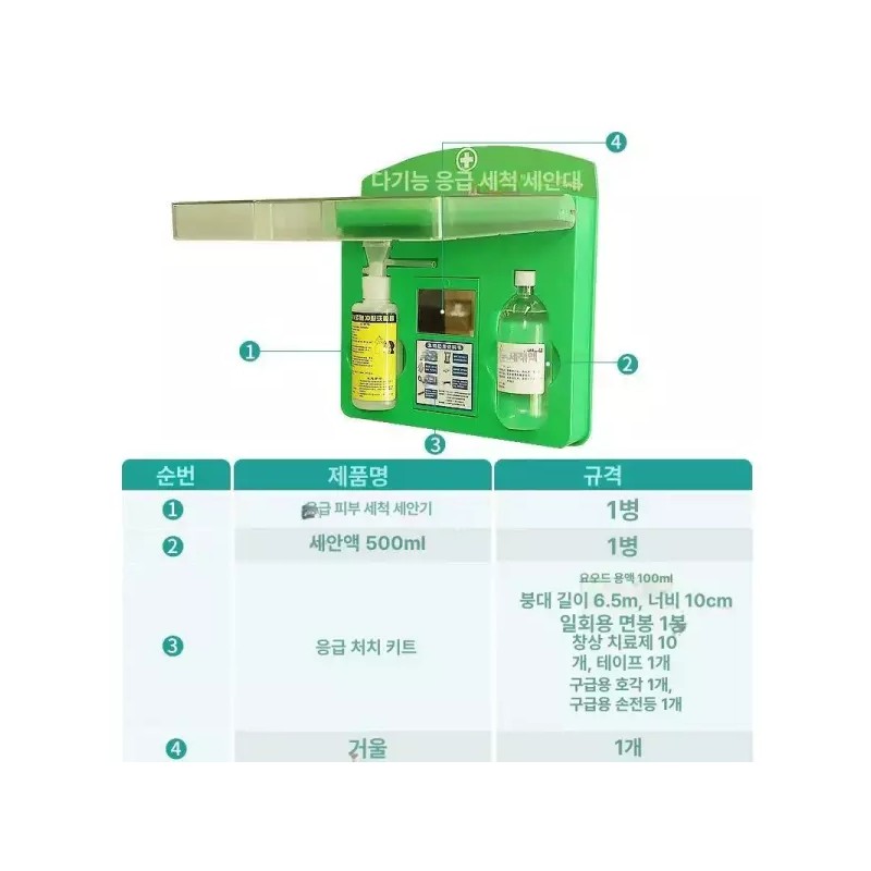 실험실 안구 세척기 산업용 눈세안기 다기능 세안 눈세척 비상 [다기능