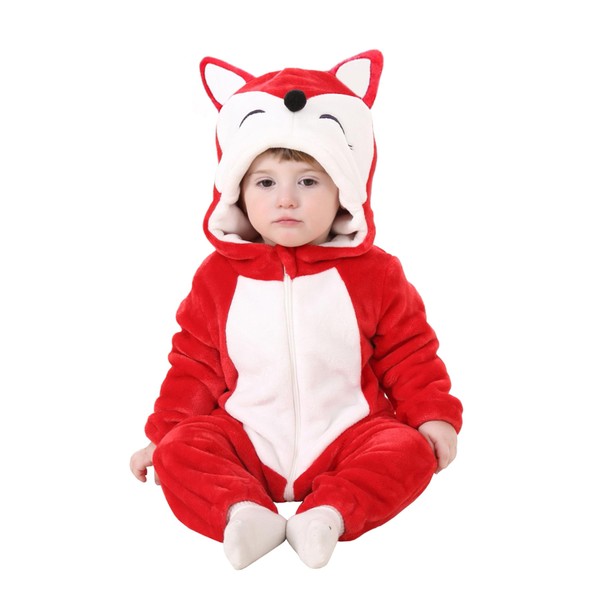 TONWHAR Unisex-Baby Animal Onesie Costume Cartoon Animal Outfit Homewear Kids'