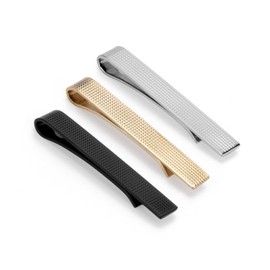 Wynameleri Tie Clips for Men, 3 Pack Tie Clip Business Shirt Necktie Tie Bar Pinch Clips T0303011