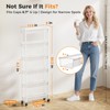 Xpatee 6 Tier Slim Storage Cart with Wheels, 6" D