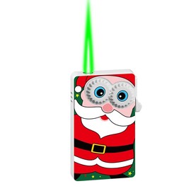 Mini Jet Torch Lighter Christmas Holiday Lighters Santa Claus Lighters Windproof Pocket Lighter (Santa Claus)