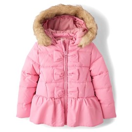 Gymboree,And Toddler Puffer Jacket,Pink Ribbon,4T