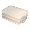 Set of 3 Food Storage Containers with Integrated Serving Plate,