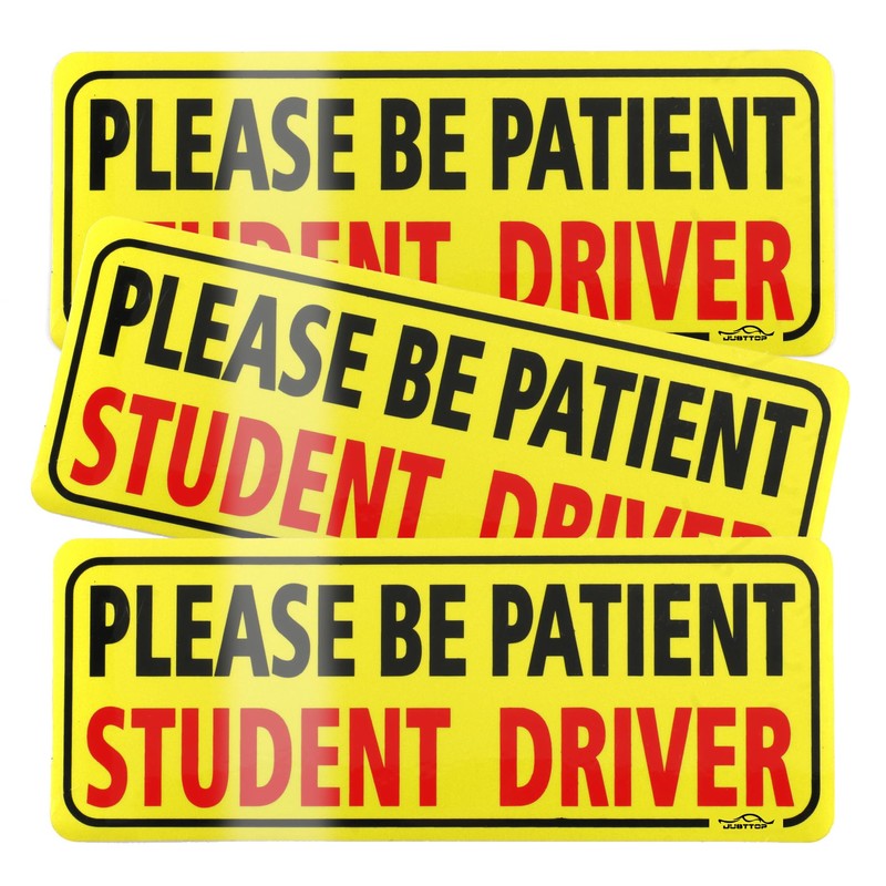 JUSTTOP 3pcs Student Driver Magnet for Car, Please Be Patient
