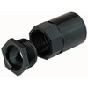 RND Conduit Female Adaptor BLK 25MM, Conduit Fittings Adapting Components