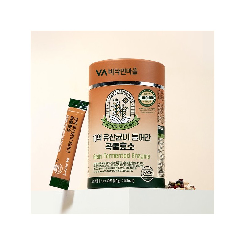 Vitamin Village 비타민마을 10억 유산균이 들어간 곡물 효소 30포 x