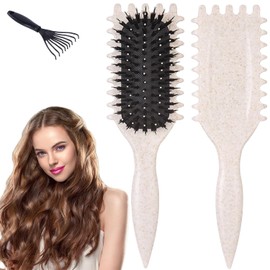 YSYONBOE Lockenbürste Haarbürste Lockenkamm Entwirrbürste für Locken, lange & nasse Haare von Damen, Herren & Kinder