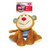 Rosewood Marvin Monkey Dog Toy, brown/tan/blue for All Breed Sizes