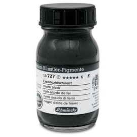 Schmincke Finest artist pigments, iron oxide black, 100 ml