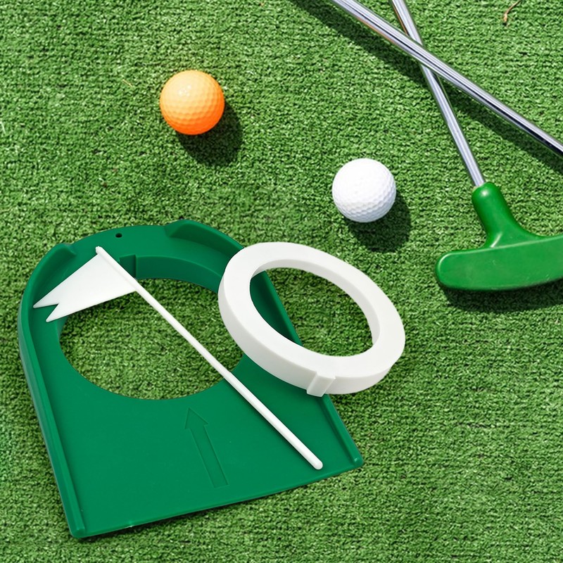 AZKEEGREY 6 Pack Golf Putting Cup and Flag, Golf Putting