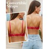 zossav Strapless Bra Push Up Lace Padded Convertible Multiway Underwire