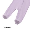 Aablexema Baby Organic Cotton Footed Pajamas Zip Up Preemie Newborn