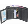 HC Men's High-Quality Wallet Portrait Format Antique Leather RFID Protection,