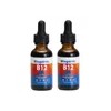 Paquete de 2 Botellas Vitamina B12 Lquida Sublingual Bioganic Vegana,