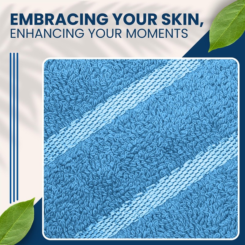 Towelogy® Luxury Egyptian Cotton Face Cloth Flannel Fingertip Towels Set