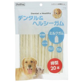 Pet Professional dentaru & herusi-gamu Milk Gum Stick Type 20 Pieces