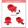 Mebix TRD 10pz Bebedero para Aves, Pollo, Gallina, Codorniz, Gallo,