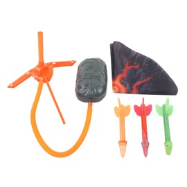 Dinosaur Stomp Launch Toy for Kids Family Fun Air Powered Adjustable Colorful Outdoor Launch Up Toy