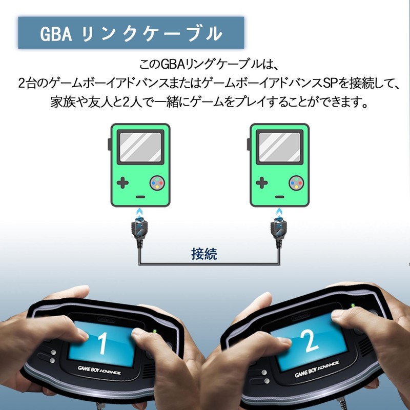 YONGDING Gameboy Advance Cable, Communication Cable, 2 GBA Link Cable,