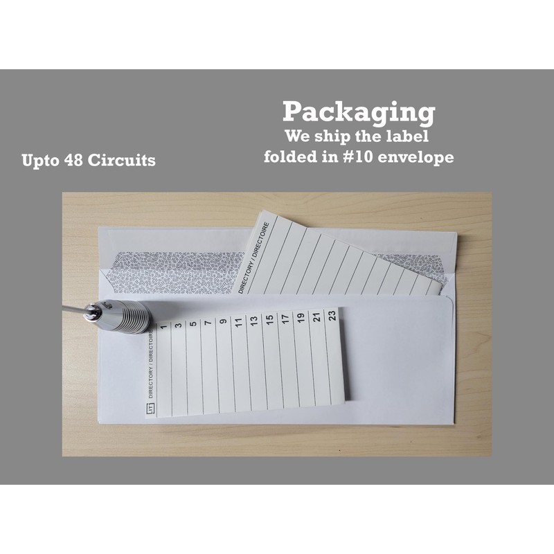 Littversions 48 Circuits 2 Pack Circuit Breaker Panel Directory Labels/Decals/Stickers,