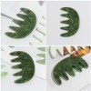 Healeved Scalp Massager Creative Wide Tooth Comb Gua Sha Jade