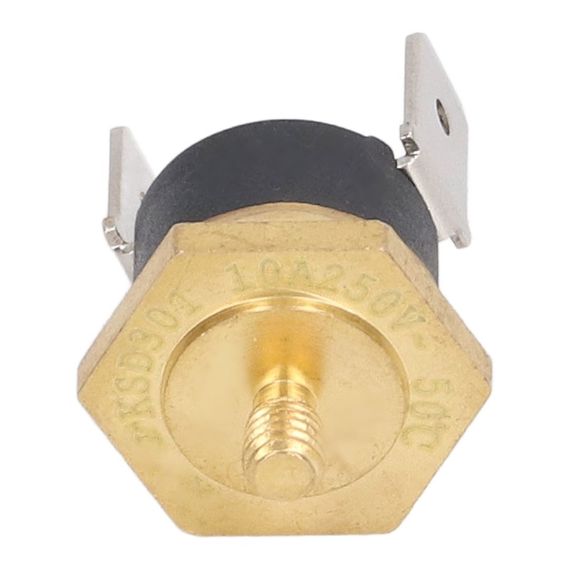 5PCS KSD301 Copper Thermostat Bimetal Normally Closed M4 Snap Disc