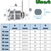 Litensh 30mm Security Mailbox Lock, Letter Post Box Lock, Cabinet