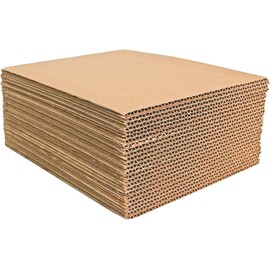 100 7.5x7.5 Cardboard Corrugated Pads Inserts 45 RPM Filler Sheet 7.5 x 7.5