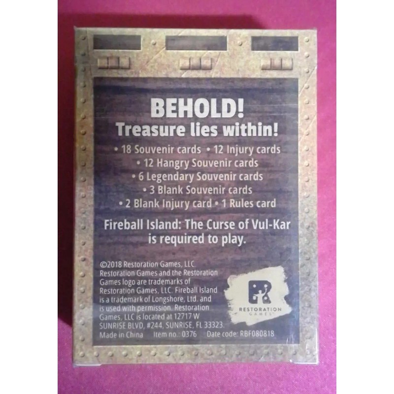Restoration Games Fireball Island Treasure Trove Campaign Kickstarter Promo New