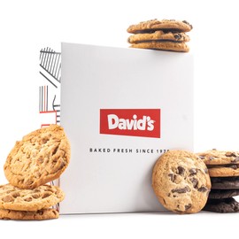 David's Cookies Assorted Cookies in Carton Pack | Delicious Homemade Treats, Freshly-Baked Gourmet Food Cookie Gift Snacks - Great For Superbowl Sharing With Family, Friends And Loved Ones - 1 Pack