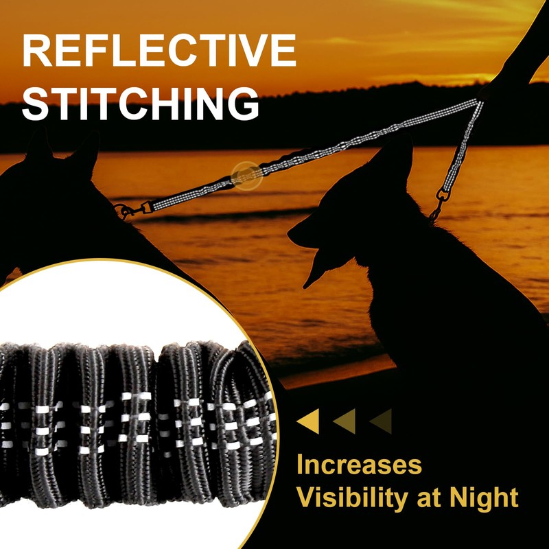 MingXpet 2 Dog Leash, Dog Leash for 2 Dogs, 360°