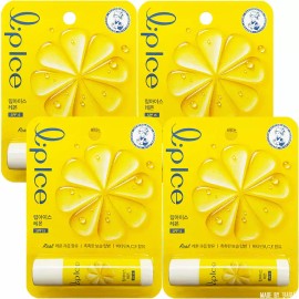 Mensoradam 멘소래담 립아이스 립밤 레몬 3.5g 4개 [멘소래담 립아이스 매직컬러 스트로베리 2.0g x 4개] Mentholatum Lip Ice Lip Balm Lemon 3.5g 4pcs [Mentholatum Lip Ice Magical Color Strawberry 2.0g x 4pcs]