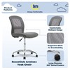 Serta Essentials Computer Chair, Productivity Gray Faux Leather and Mesh