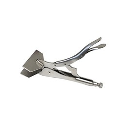 EZ Travel Sheet Metal Clamp, Extra Wide Duck Billed Pliers, Premium Nickel-Plated Locking Sheet Metal Pliers for Welding, Sheet Metal Tools for Gripping (10” Long)