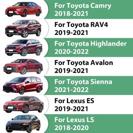 GZJUNFUGJ No Drill Pad Compatible for Lexus LS ES Foot Pedal Cover, Compatible with Toyota RAV4 Camry Highlander Sienna Accessories, Gas Accelerator Brake Pedal Cover Interior Parts Black